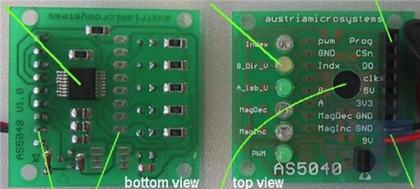 AS5040-AB Инструменты разработки магнитного датчика AS5040 Adapter Board