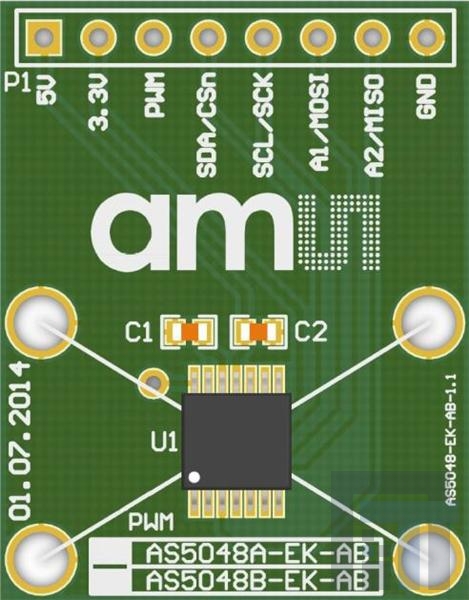 AS5048B-TS-EK-AB Инструменты разработки магнитного датчика Adapter Board with I2C Interface
