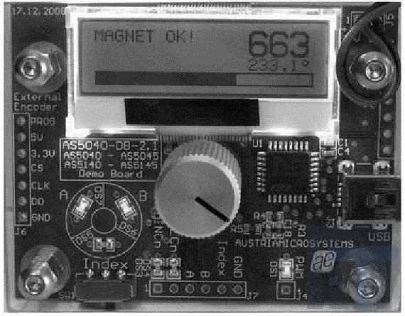 AS5145B-DB Инструменты разработки магнитного датчика 12-Bit Rotary Pos Mag Sensor Demo BRD