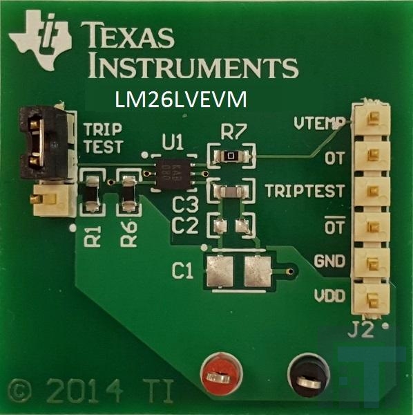 LM26LVEVM Инструменты разработки температурного датчика LM26LV 1.6V-Capable Temperature Sensor Switch with Factory Programmed Trip Points Evaluation Module