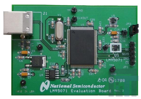 LM95071EVAL-NOPB Инструменты разработки температурного датчика LM95071 EVAL BOARD