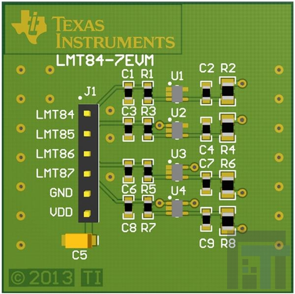 LMT84-7EVM Инструменты разработки температурного датчика LMT84-7EVM Temp Sensor EVM