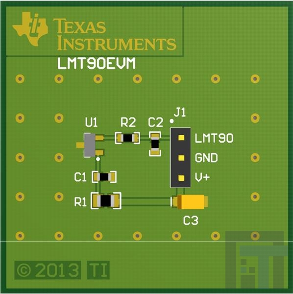 LMT90EVM Инструменты разработки температурного датчика LMT90EVM Temp Sensor EVM