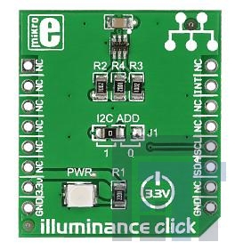 MIKROE-1688 Инструменты разработки оптического датчика Illuminance click