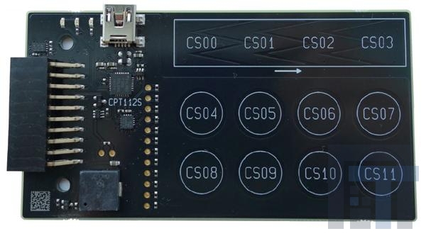 SLEXP8008A Средства разработки тактильных датчиков Capacitive Sense EVAL BOARD CPT112S