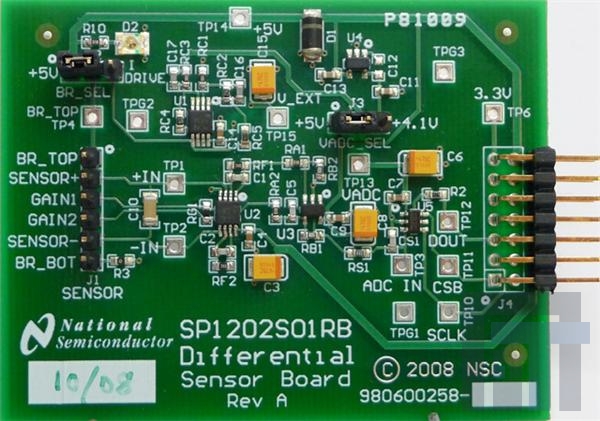 SP1202S01RB-PCB-NOPB Инструменты разработки датчика давления DIFFERENTIAL SENSOR KIT