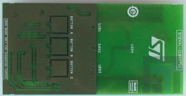 STEVAL-ICB007V1 Средства разработки тактильных датчиков CAP Touch Demo BRD STMPE321 3-Ch 2-LN