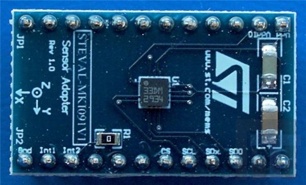 STEVAL-MKI091V1 Инструменты разработки датчика ускорения LIS331DLM Adapter Motion Sensor BRD