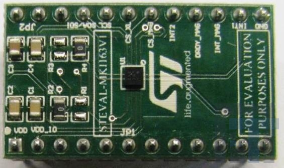 STEVAL-MKI163V1 Инструменты разработки многофункционального датчика LSM303C adapter board for standard DIL24 socket