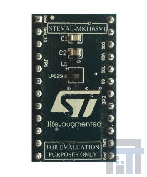 STEVAL-MKI165V1 Инструменты разработки датчика давления LPS25HB adapter board for a standard DIL 24 socket