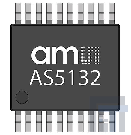 AS5132-HSST-500 Датчики Холла / магнитные датчики для монтажа на плате 8.5-bit rotary position sensor
