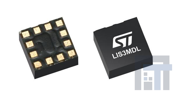 LIS3MDLTR Датчики Холла / магнитные датчики для монтажа на плате Ultra Lo-Pwr Hi Perf 3-Axis 1.9-3.6V
