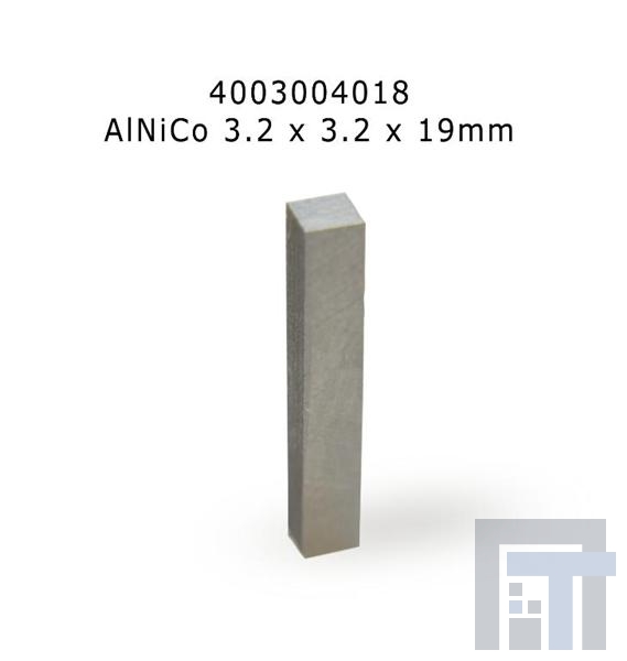 alnico500-19x3.2x3.2 Измерительное оборудование и принадлежности Permanent Magnet AlNiCo 19x3.2x3.2mm
