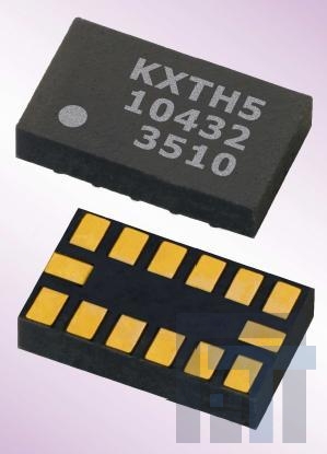 KXTH5-4325 Акселерометры 364mV/g; 2.5V Mux Analog