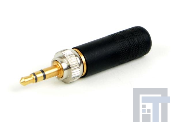 35HDLBNS Телефонные разъемы 3.5mm Locking Blk Body Nickel Pin