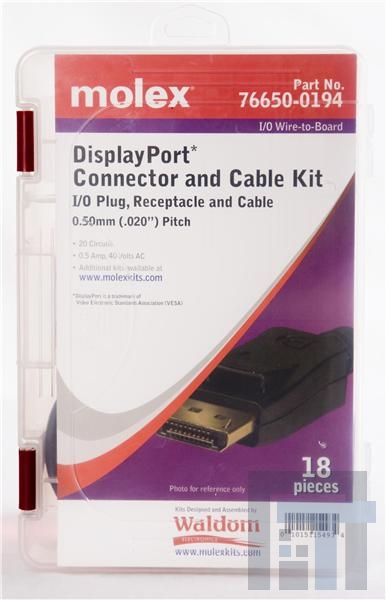 76650-0194 Соединители HDMI, Displayport и DVI  DISPLAYP0RT C0NN KIT