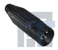 AAA3FBAUZH Разъемы XLR 3P F SLD XLR MTL HND BLACK FINISH, Au PLT