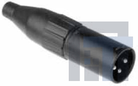 AC3MMB Разъемы XLR METAL PLUG CABLE MACH 3 PIN BLK