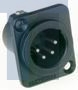 AC4MDZB Разъемы XLR 4 pole male D flange Black Finish