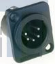 AC5MDZB Разъемы XLR XLR 5 pole male D flange black