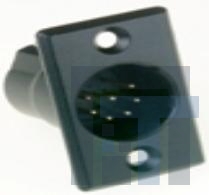 AC7MPNZB Разъемы XLR 7P Flange Mount Pin