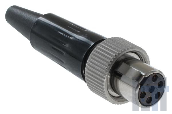 AG6FL Разъемы XLR CBL CONN W/ LK RING 6 FEM CONT NI PLTD