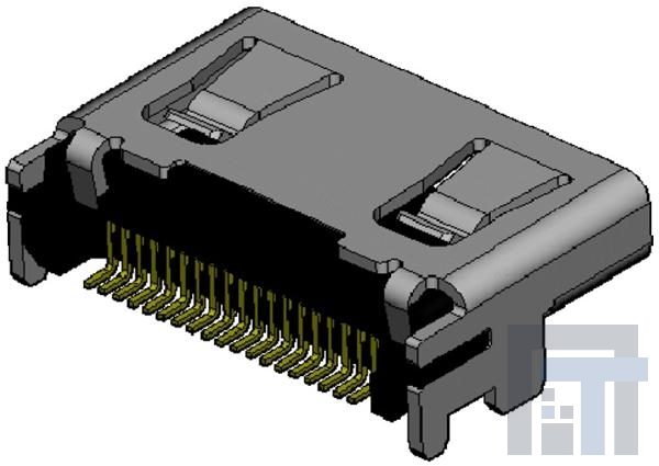 DC2R019JA7R1700 Соединители HDMI, Displayport и DVI  HDMI standard Type C HDMI Mini con 1700=1