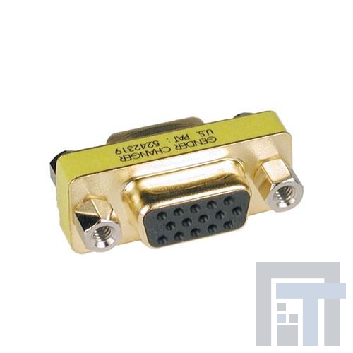 P160-000 Соединители HDMI, Displayport и DVI  Tripp Lite Compact Gold HD15 Gender Changer Adapter Connector HD15 F/F