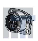 SL103F Разъемы XLR FLANGE MNT 3C FEM