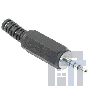 SP-25401 Телефонные разъемы audio plug, 2.5 mm, straight, 4 conductor, cable mount