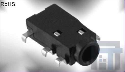 STX-25442-5N-TR Телефонные разъемы 5p audio jack 2.5mm mid mount