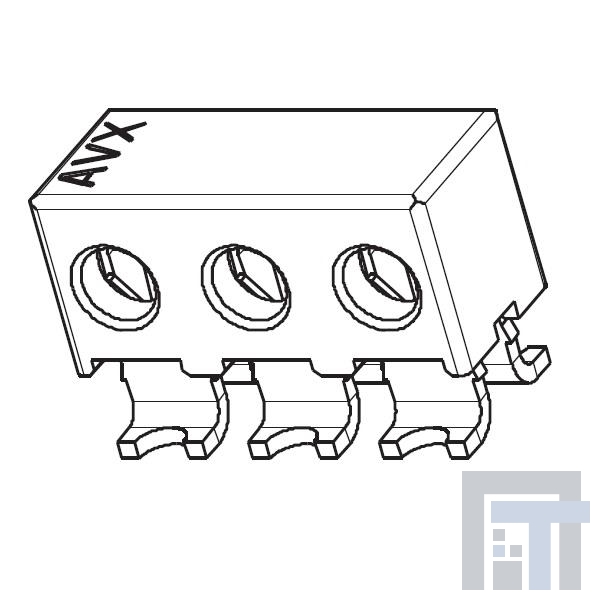 009176003701106 Проводные клеммы и зажимы 3 WAY WIRE TO BD 18AWG STRANDED