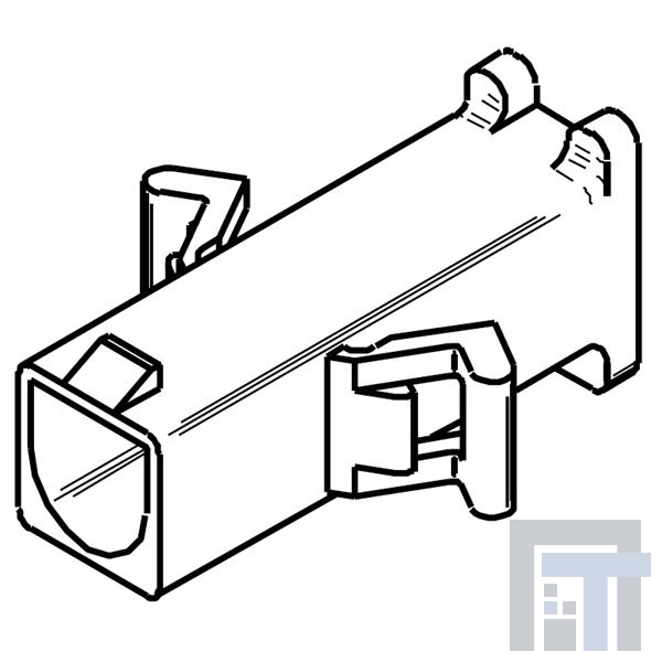 03-12-1016 Проводные клеммы и зажимы 3.18MM SR HOUSING S ROW 1CIRCUIT