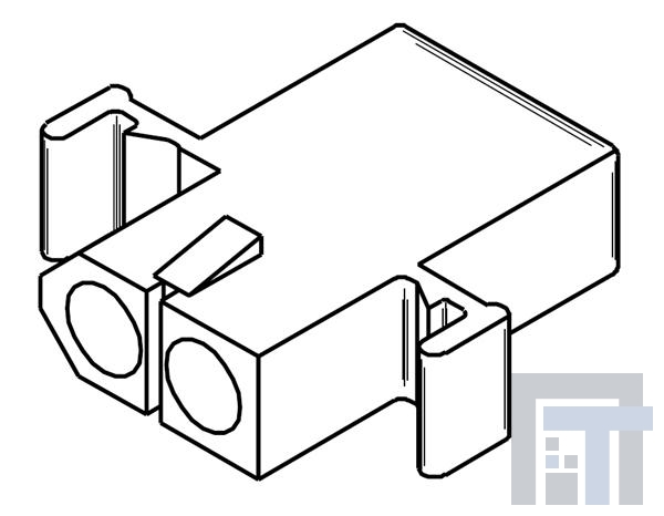 03-12-1023 Проводные клеммы и зажимы 125 Housing Recept PrBntEar 2Ckt