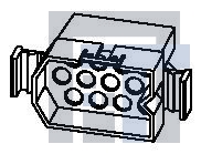 03-12-2121 Проводные клеммы и зажимы 125 Housing Plug Mnt Ears 12Ckt