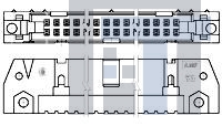 1-102142-0 Проводные клеммы и зажимы UNV AMP-LATCH HDR HSG 24P W/MTG EARS