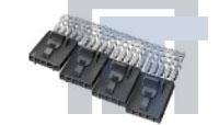 1-103644-4 Проводные клеммы и зажимы 15 MTE RCPT SR LATCH .100CL