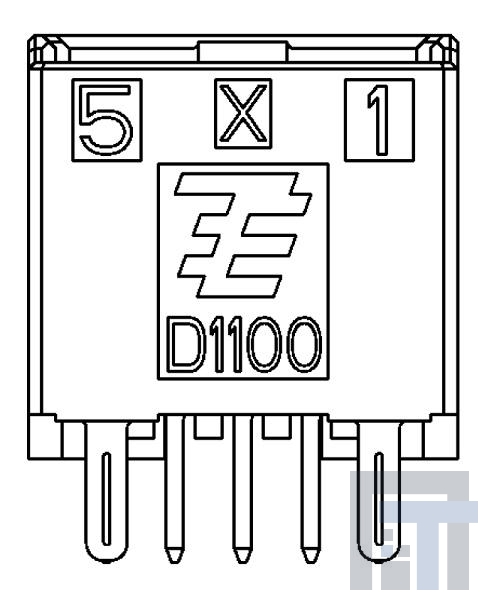 1-1554590-0 Проводные клеммы и зажимы HDR ASSY V 20PX BLACK TIN