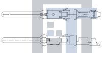 1-163081-1 Проводные клеммы и зажимы .062 DIA PIN ASSY 3+