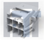 1-1971775-6 Проводные клеммы и зажимы 2x6 cap housing panel mt Key A nat