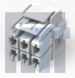 1-1971776-5 Проводные клеммы и зажимы 2x5 pulg housing Key A nat