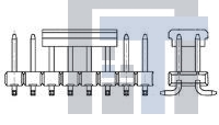 1-2110424-0 Проводные клеммы и зажимы 20 WAY AMPMODU 2MM PIN HDR VERT MT. SMD