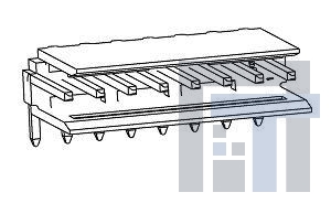 1-281698-0 Проводные клеммы и зажимы HEADER RA 10 POS HE14