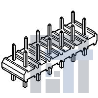 10075024-G01-10ULF Проводные клеммы и зажимы UNSHROUDED 2 ROW VERT THRU HOLE 20POS