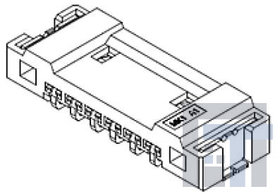 104078-0610 Проводные клеммы и зажимы 1.25 W-to-B Conn. Header Assy-6P