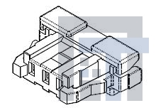 104131-0300 Проводные клеммы и зажимы 1.25mm W-to-B Conn. Housing-3P