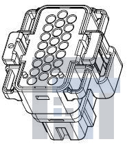 1456016-3 Проводные клеммы и зажимы MERTEC 24W PLUG 130025602405