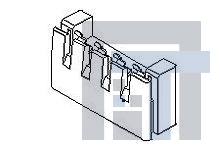 15-24-4455 Проводные клеммы и зажимы SURFACE MOUNT HEADER HEADER 2.54SnLF 4CKT