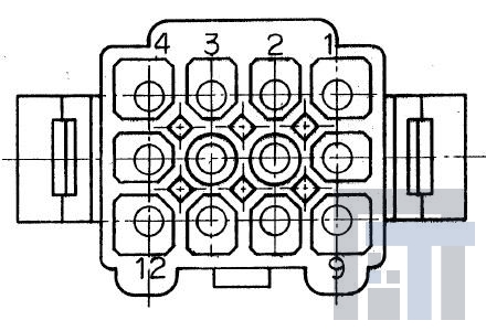 15-31-1121 Проводные клеммы и зажимы 4.80 PLUG HSG 12P