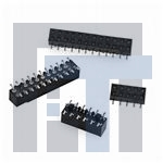 150206-2000-RB Проводные клеммы и зажимы 6 POS 2MM SOLDER STRIP SOCKET